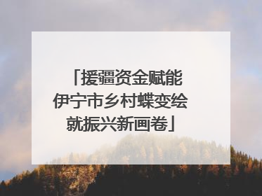 援疆资金赋能 伊宁市乡村蝶变绘就振兴新画卷