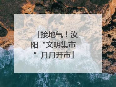 接地气！汝阳“文明集市”月月开市