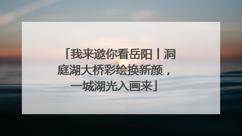 我来邀你看岳阳丨洞庭湖大桥彩绘换新颜，一城湖光入画来