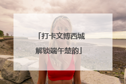 打卡文博西城 解锁端午楚韵