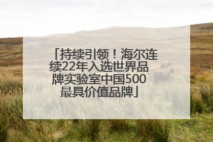 持续引领！海尔连续22年入选世界品牌实验室中国500最具价值品牌