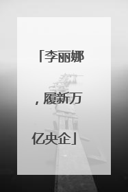 李丽娜，履新万亿央企