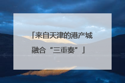 来自天津的港产城融合“三重奏”