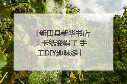 新田县新华书店：卡纸变帽子 手工DIY趣味多