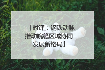 时评：钢铁动脉推动皖赣区域协同发展新格局