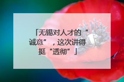无锡对人才的“诚意”，这次讲得挺“透彻”