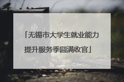 无锡市大学生就业能力提升服务季圆满收官