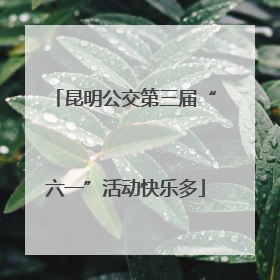 昆明公交第三届“六一”活动快乐多