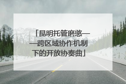 昆明托管磨憨——跨区域协作机制下的开放协奏曲