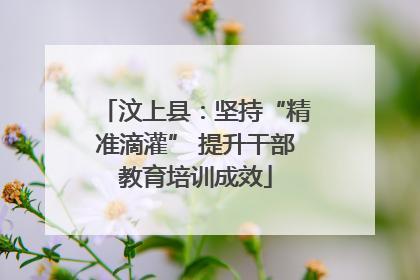 汶上县：坚持“精准滴灌” 提升干部教育培训成效