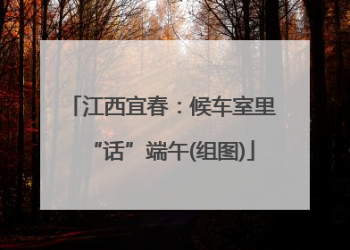 江西宜春：候车室里“话”端午(组图)