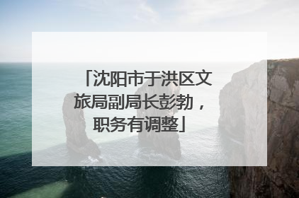 沈阳市于洪区文旅局副局长彭勃，职务有调整