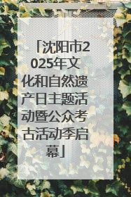 沈阳市2025年文化和自然遗产日主题活动暨公众考古活动季启幕