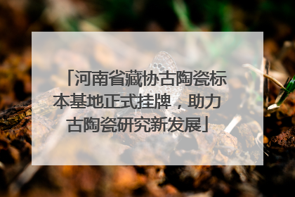 河南省藏协古陶瓷标本基地正式挂牌，助力古陶瓷研究新发展