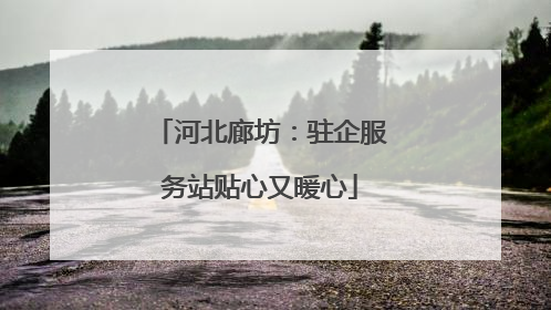 河北廊坊：驻企服务站贴心又暖心
