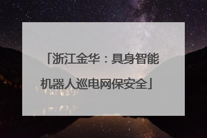浙江金华：具身智能机器人巡电网保安全