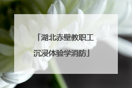 湖北赤壁教职工沉浸体验学消防