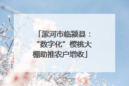 漯河市临颍县：“数字化”樱桃大棚助推农户增收