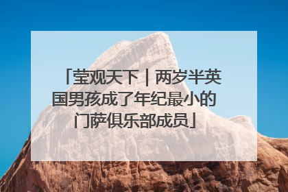 莹观天下｜两岁半英国男孩成了年纪最小的门萨俱乐部成员