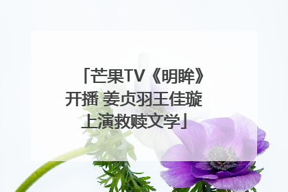 芒果TV《明眸》开播 姜贞羽王佳璇上演救赎文学