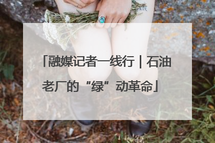 融媒记者一线行｜石油老厂的“绿”动革命