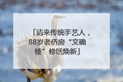 请来传统手艺人，88岁老侨房“文确楼”修缮焕新