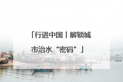 行进中国丨解锁城市治水“密码”