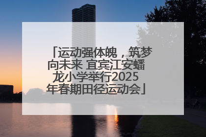 运动强体魄，筑梦向未来 宜宾江安蟠龙小学举行2025年春期田径运动会