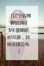 辽宁省博物馆2025年暑期延时开放，具体安排公布