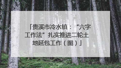 贵溪市冷水镇：“六字工作法”扎实推进二轮土地延包工作（图）