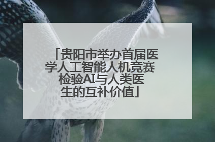 贵阳市举办首届医学人工智能人机竞赛 检验AI与人类医生的互补价值