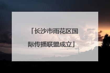 长沙市雨花区国际传播联盟成立