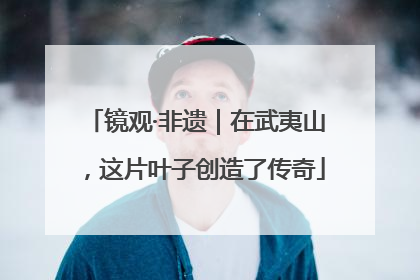 镜观·非遗｜在武夷山，这片叶子创造了传奇
