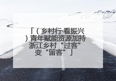 （乡村行·看振兴）青年赋能资源加持 浙江乡村“过客”变“留客”