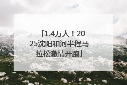 1.4万人！2025沈阳和河半程马拉松激情开跑