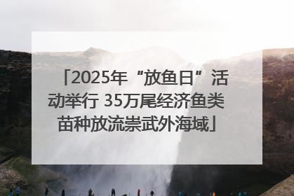 2025年“放鱼日”活动举行 35万尾经济鱼类苗种放流崇武外海域