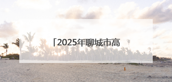 2025年聊城市高校毕业生“三支一扶”计划招募面试公告