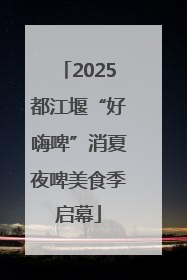 2025都江堰“好嗨啤”消夏夜啤美食季启幕