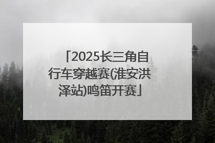 2025长三角自行车穿越赛(淮安洪泽站)鸣笛开赛