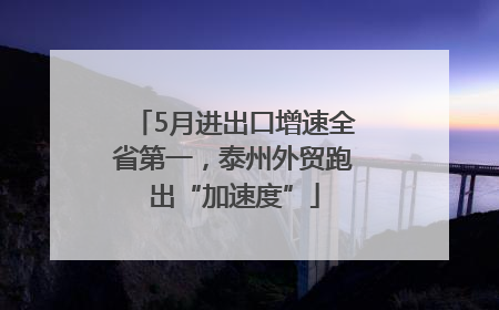 5月进出口增速全省第一，泰州外贸跑出“加速度”