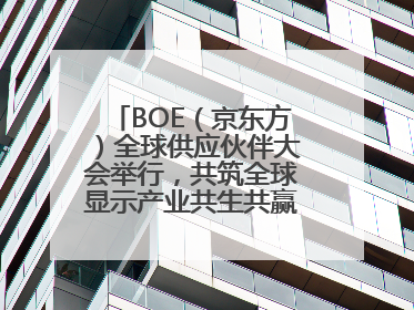 BOE（京东方）全球供应伙伴大会举行，共筑全球显示产业共生共赢新格局