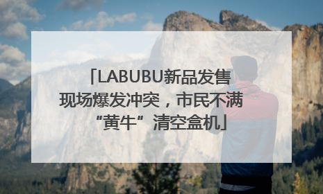 LABUBU新品发售现场爆发冲突，市民不满“黄牛”清空盒机